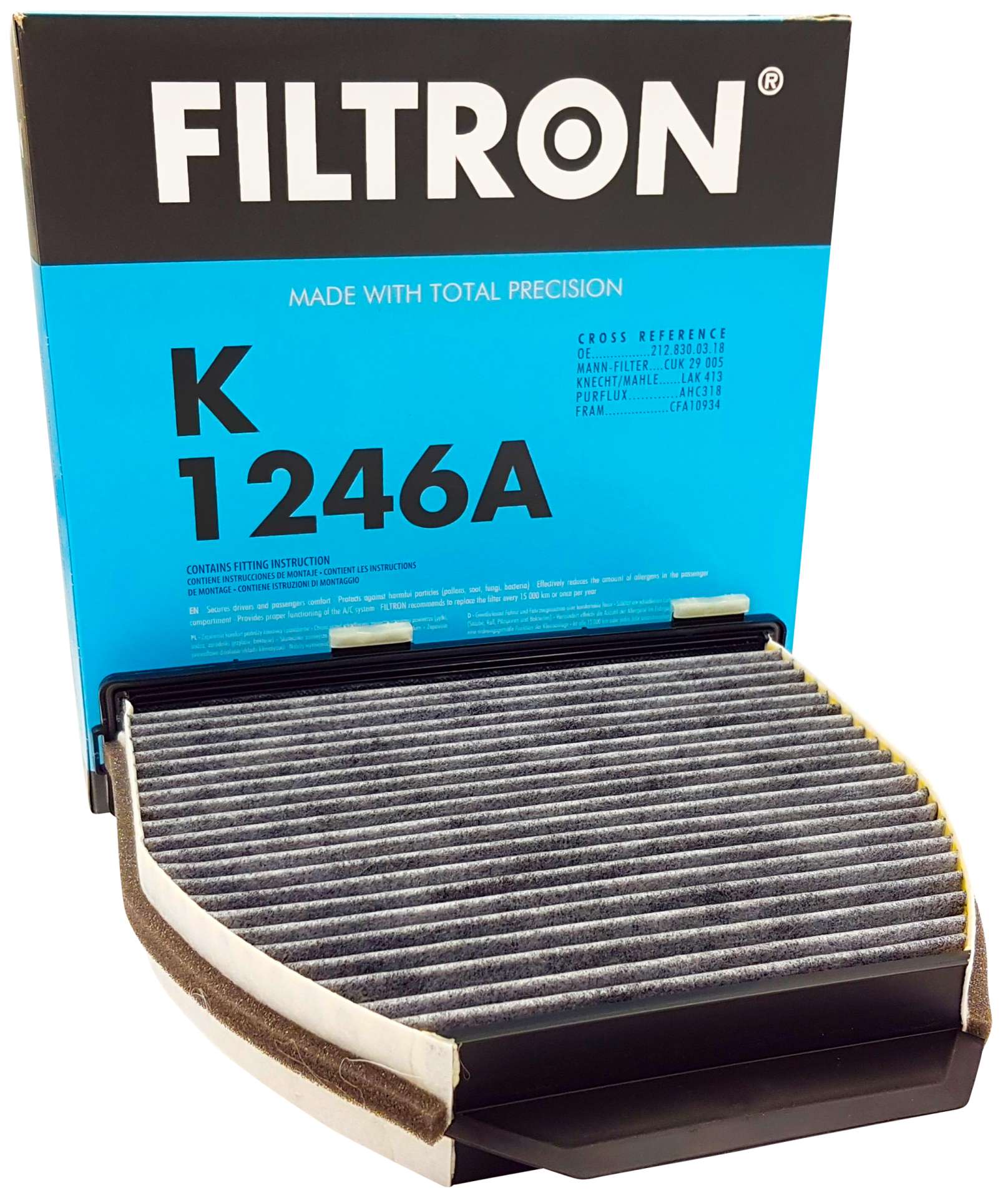 ③I.K.E Filtr kabinowy FILTRON K1246A - Euro Parts
