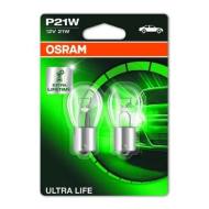 7506ULT-2BL OSRAM - Żarówka P21W 12V 21W BA15s ULTRA LIFE (D O 3 RAZY DŁUŻSZA TR