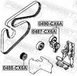 0490-CX6A - NAPINACZ PASKA KPL. MITSUBISHI LANCER CY,CZ 2007.03-2013.02