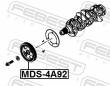 MDS-4A92 - KOŁO PASOWE WAŁU KORBOWEGO MITSUBISHI LANCER CY,CZ 2007.03-2