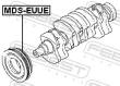 MDS-EUUE - KOŁO PASOWE WAŁU KORBOWEGO MITSUBISHI GALANT SALOON EA2-6A 1