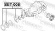 SET-008 - USZCZELNIACZ PRZEKŁADNI TYLNEJ OSI, ZEST