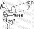 TM-29 - PODUSZKA MOCOWANIA TŁUMIKA TOYOTA LAND CRUISER FJ,FZJ,HDJ,HJ