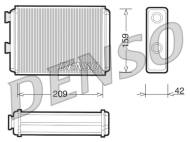 DRR09070 DENSO - NAGRZEWNICA FIAT PUNTO / IDEA / DOBL  LANCIA MUSA / YPSILON